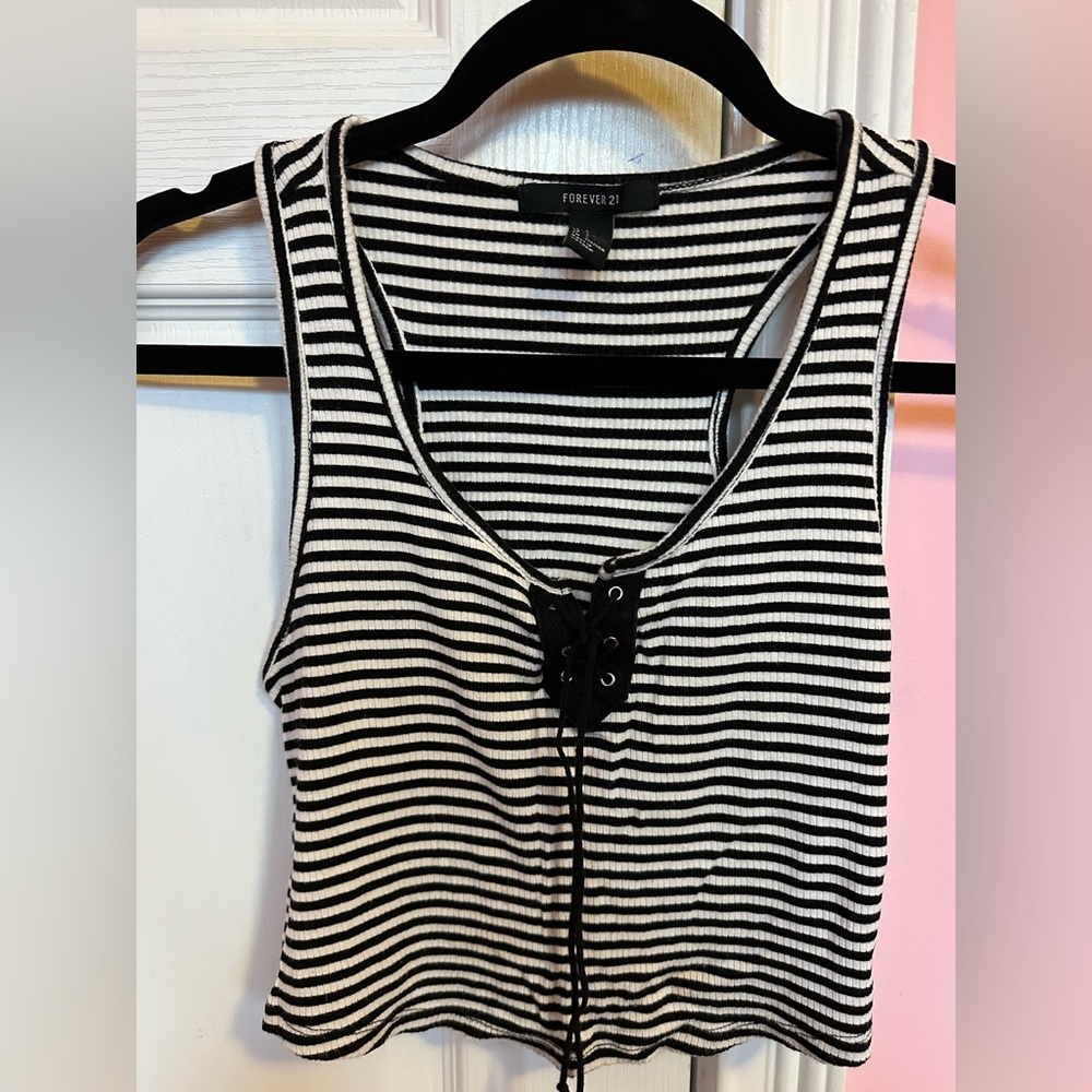 Striped crop top